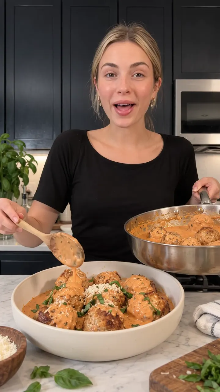 Recipes creator filming a video