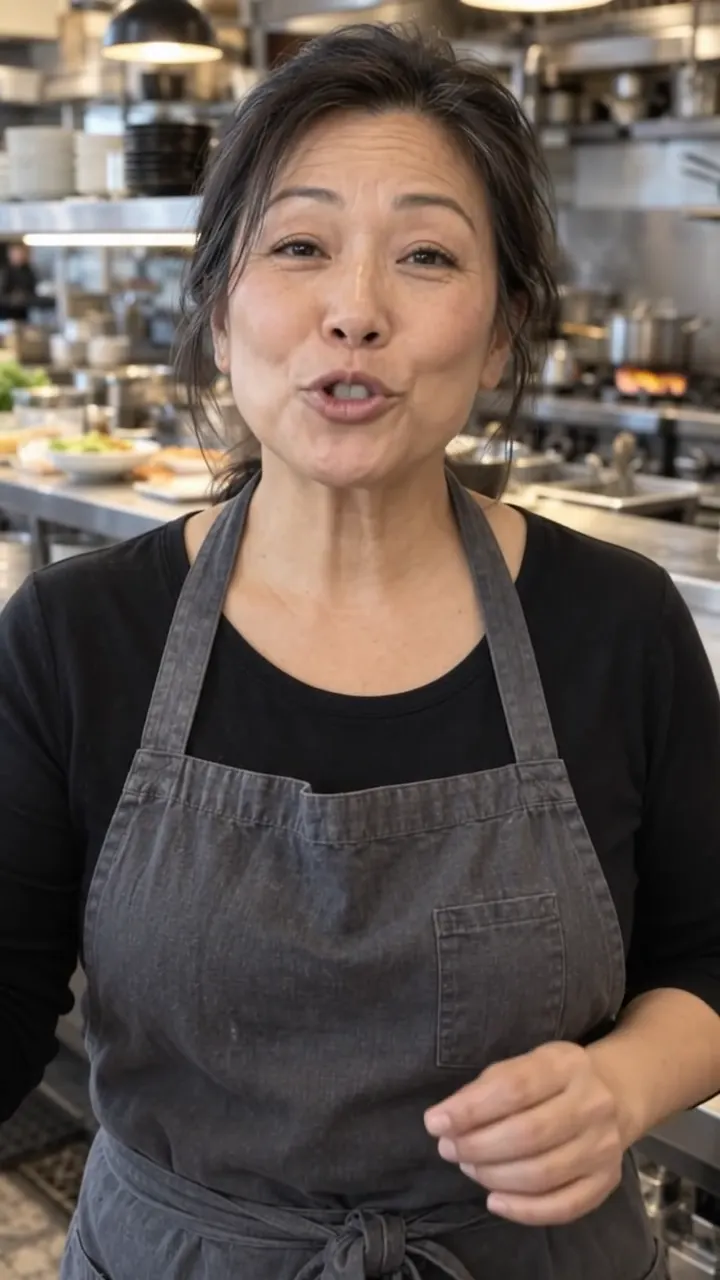 Restaurants creator filming a video